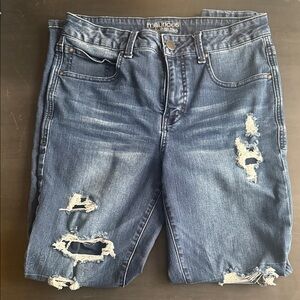 Maurices Women’s Distressed Blue Jeans